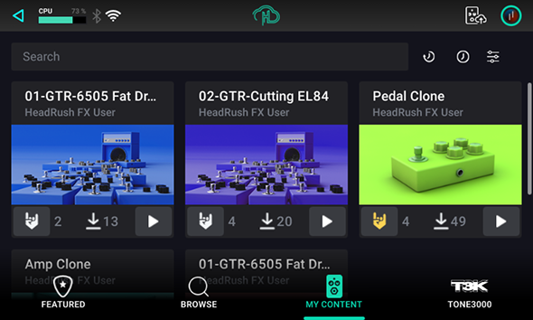 Capture Your Own Amps and Pedals with the included Amp Cloner Software