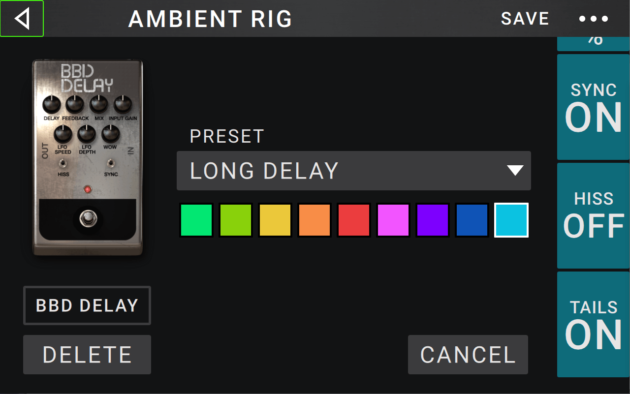 HeadRush Pedalboard provides gapless preset switching with tails for reverb and delay pedals